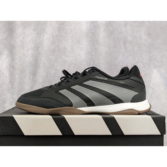 Adidas Predator League Indoor Core Black Grey Lucid Red Men 9.5 / Women 10.5